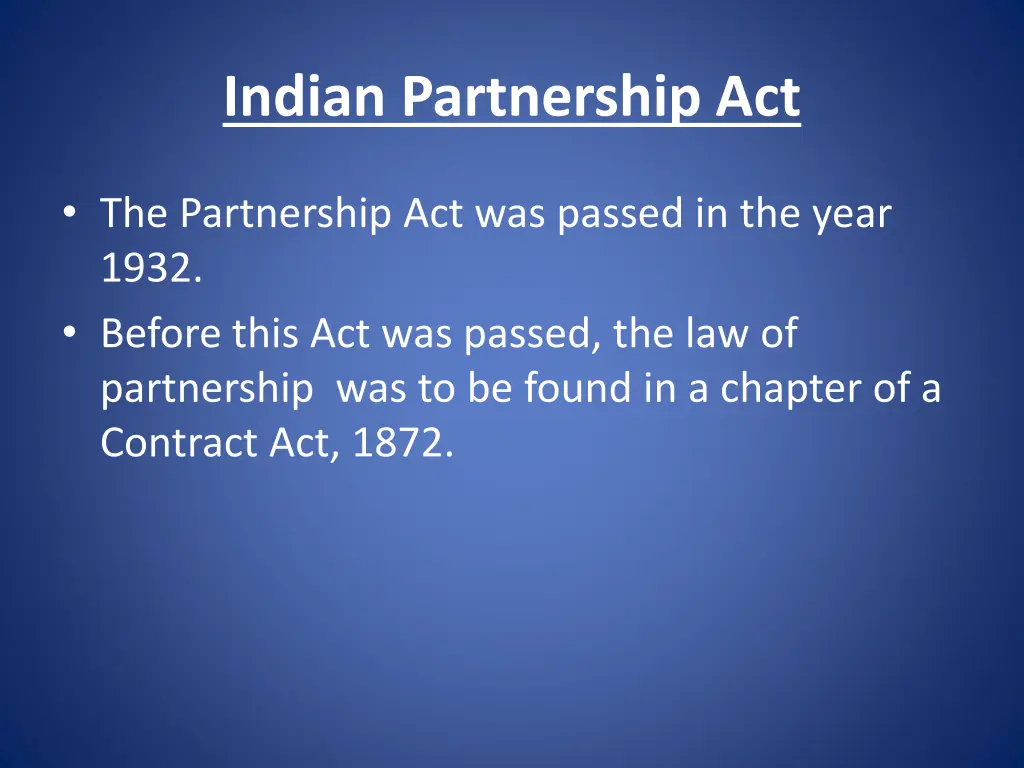 indian partnership act