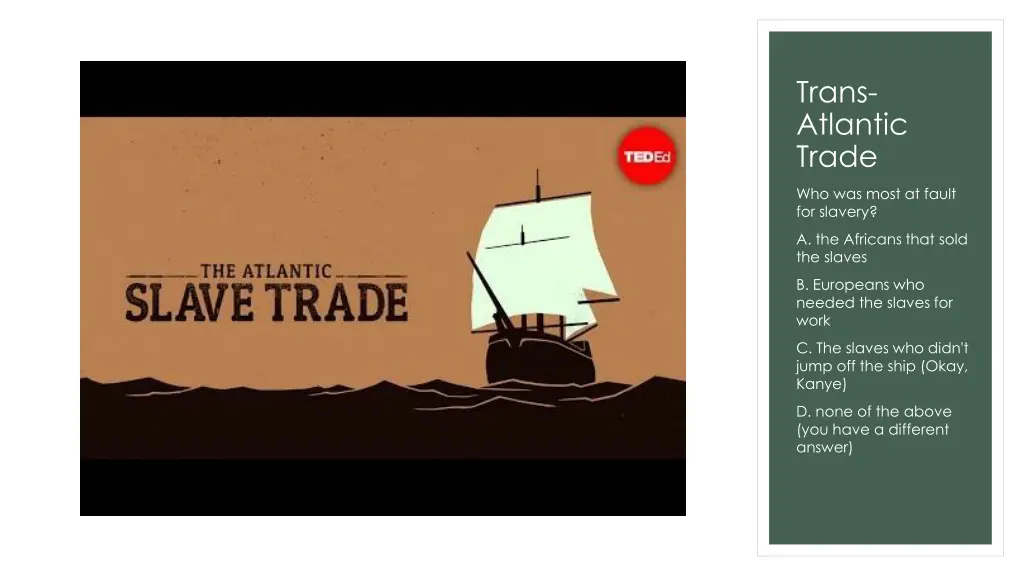 trans atlantic trade