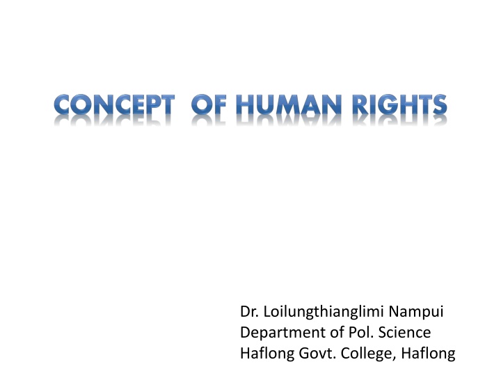 dr loilungthianglimi nampui department