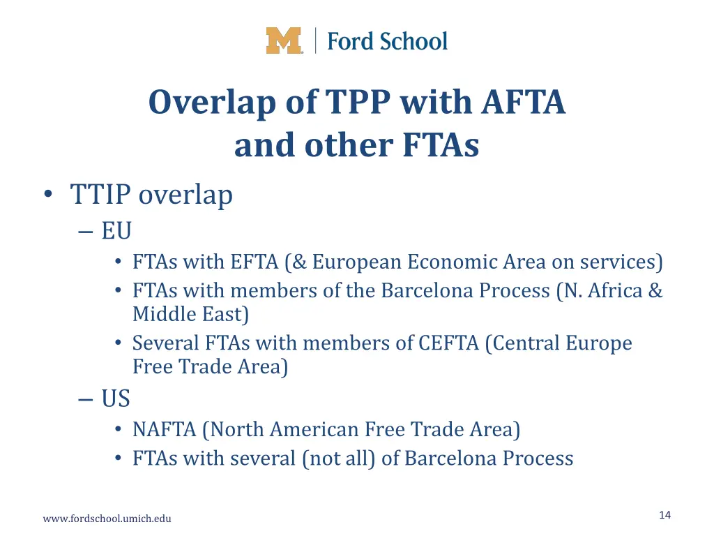 overlap of tpp with afta and other ftas ttip