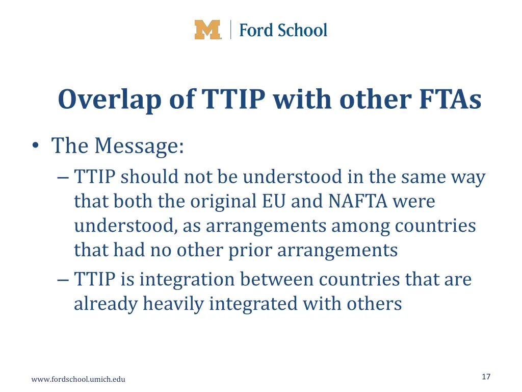 overlap of ttip with other ftas 1