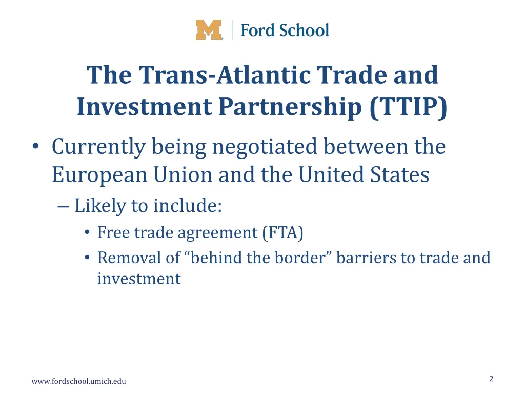 the trans atlantic trade and investment