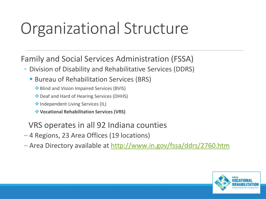 organizational structure