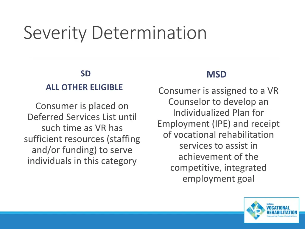severity determination 2