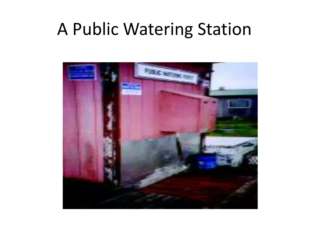 a public watering station