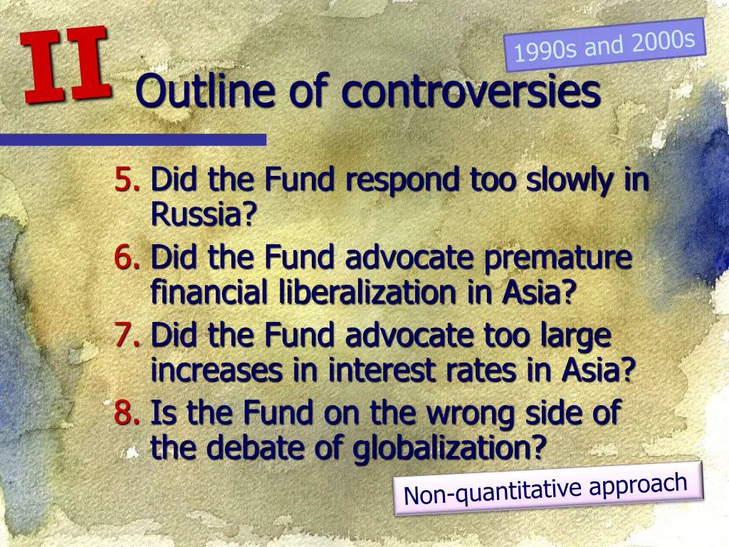 outline of controversies 2