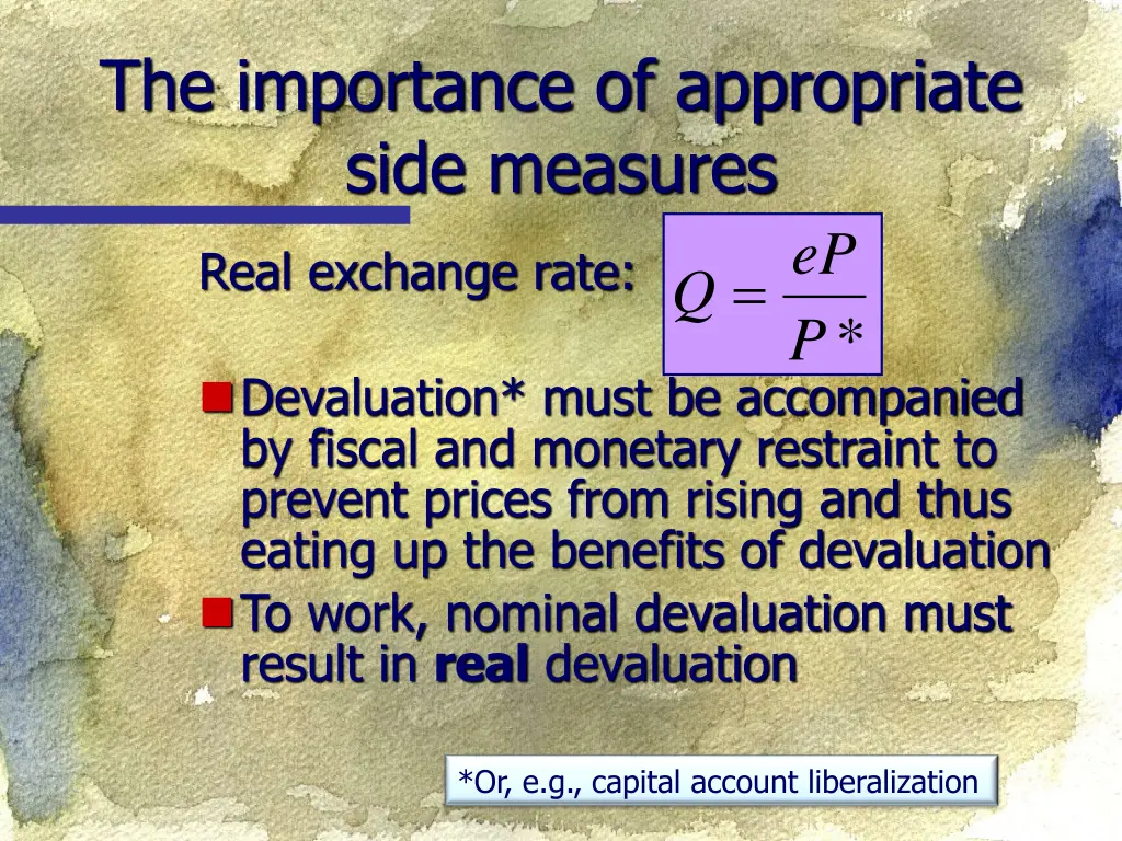 the importance of appropriate side measures