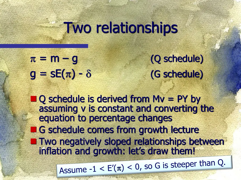 two relationships