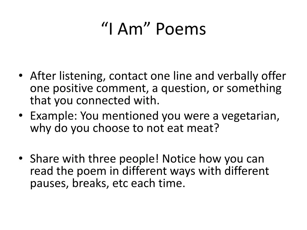 i am poems