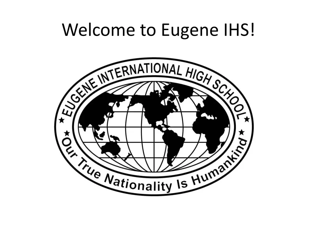 welcome to eugene ihs