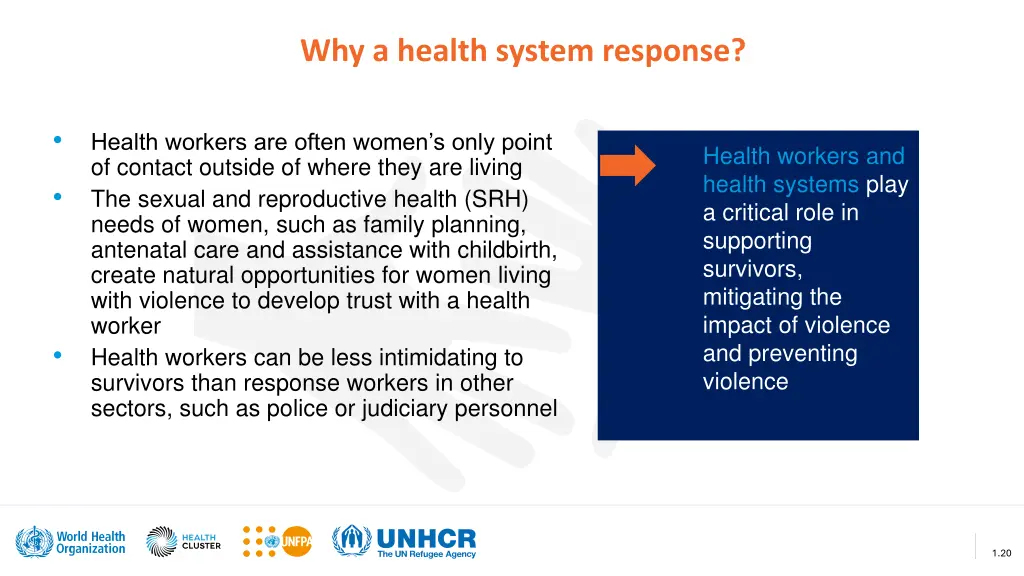 why a health system response