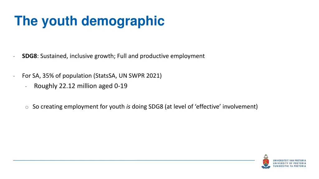 the youth demographic