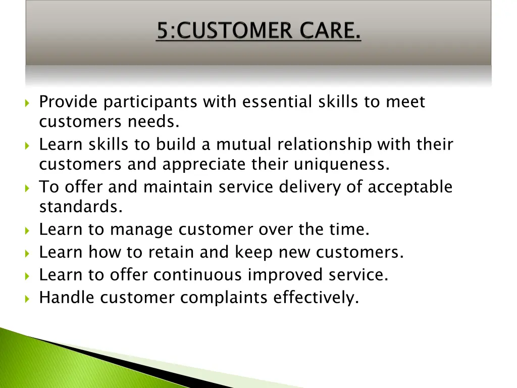 provide participants with essential skills