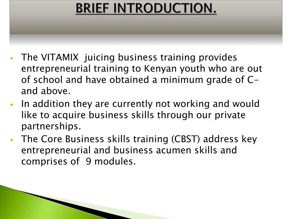 the vitamix juicing business training provides