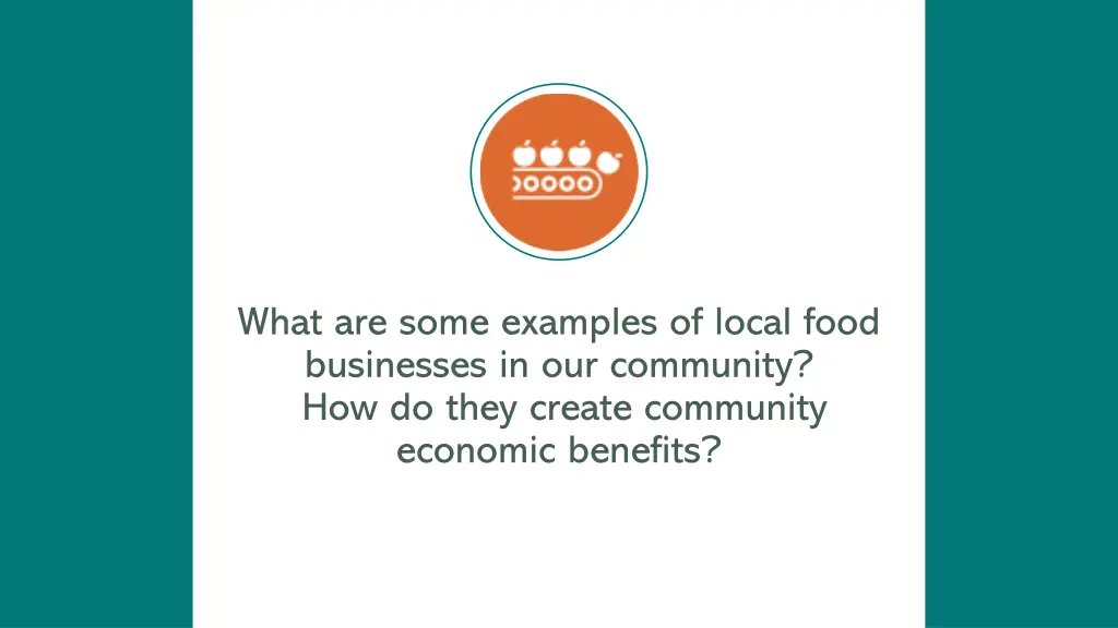 what are some examples of local food businesses