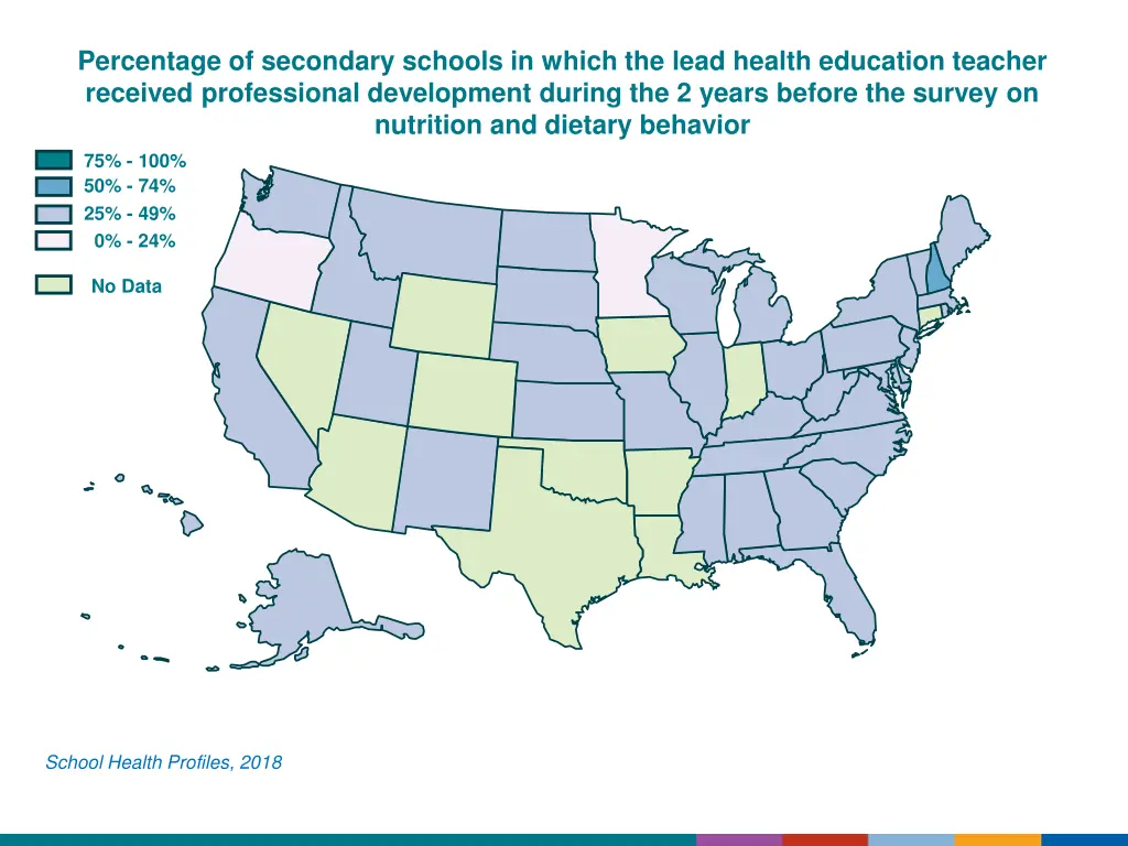 percentage of secondary schools in which the lead