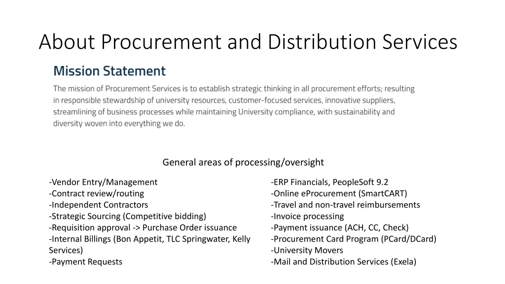 about procurement and distribution services 1