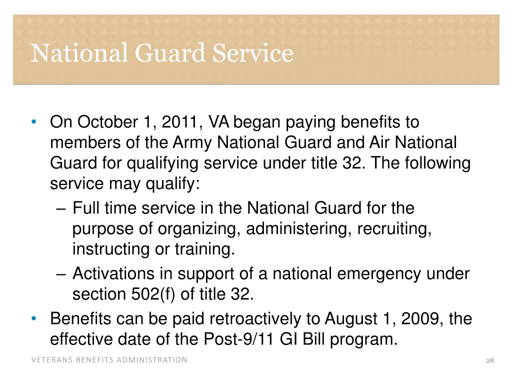 national guard service