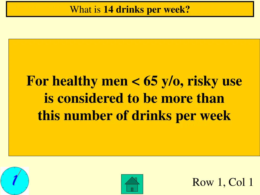 what is 14 drinks per week