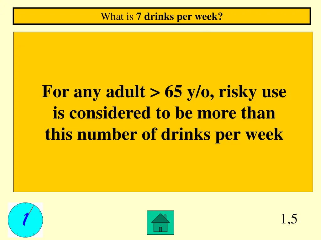 what is 7 drinks per week 1