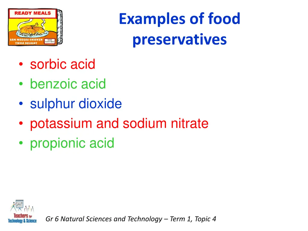 examples of food preservatives