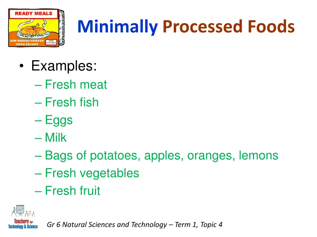 minimally processed foods 1