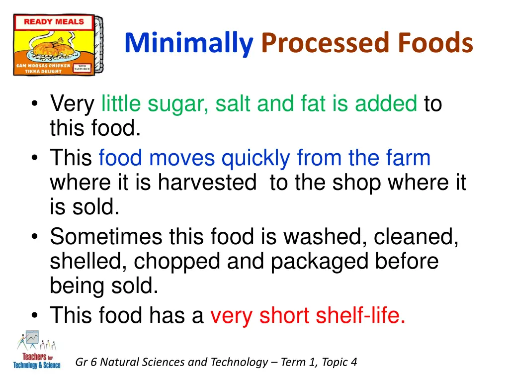 minimally processed foods