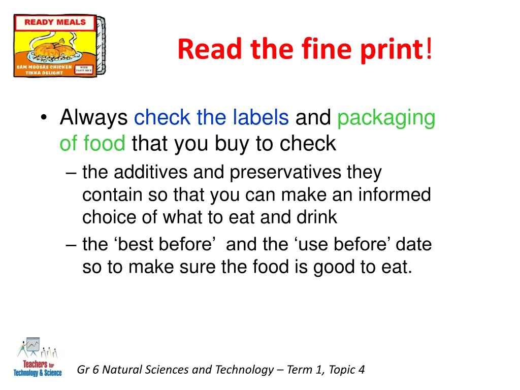 read the fine print