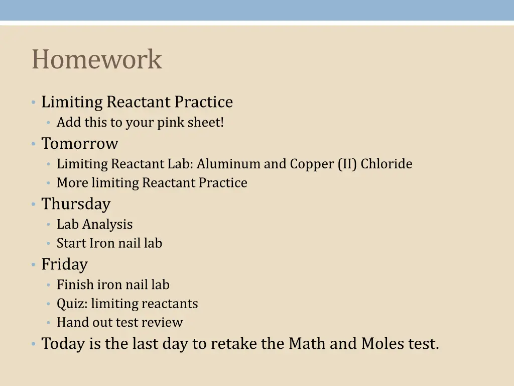 homework