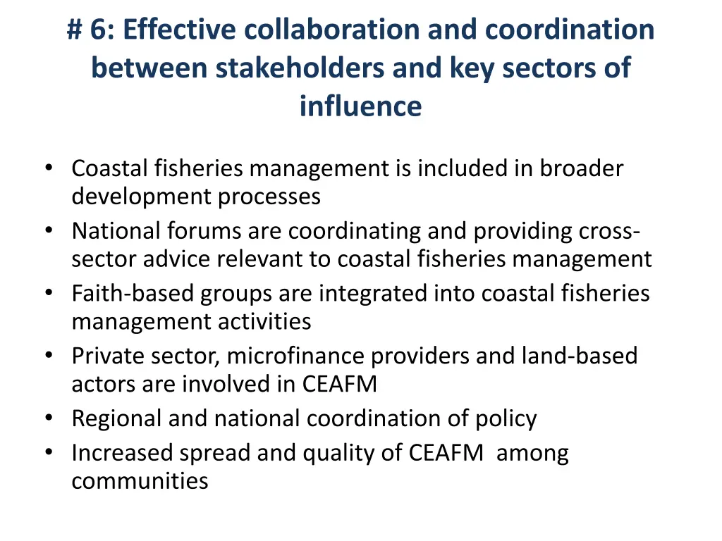 6 effective collaboration and coordination
