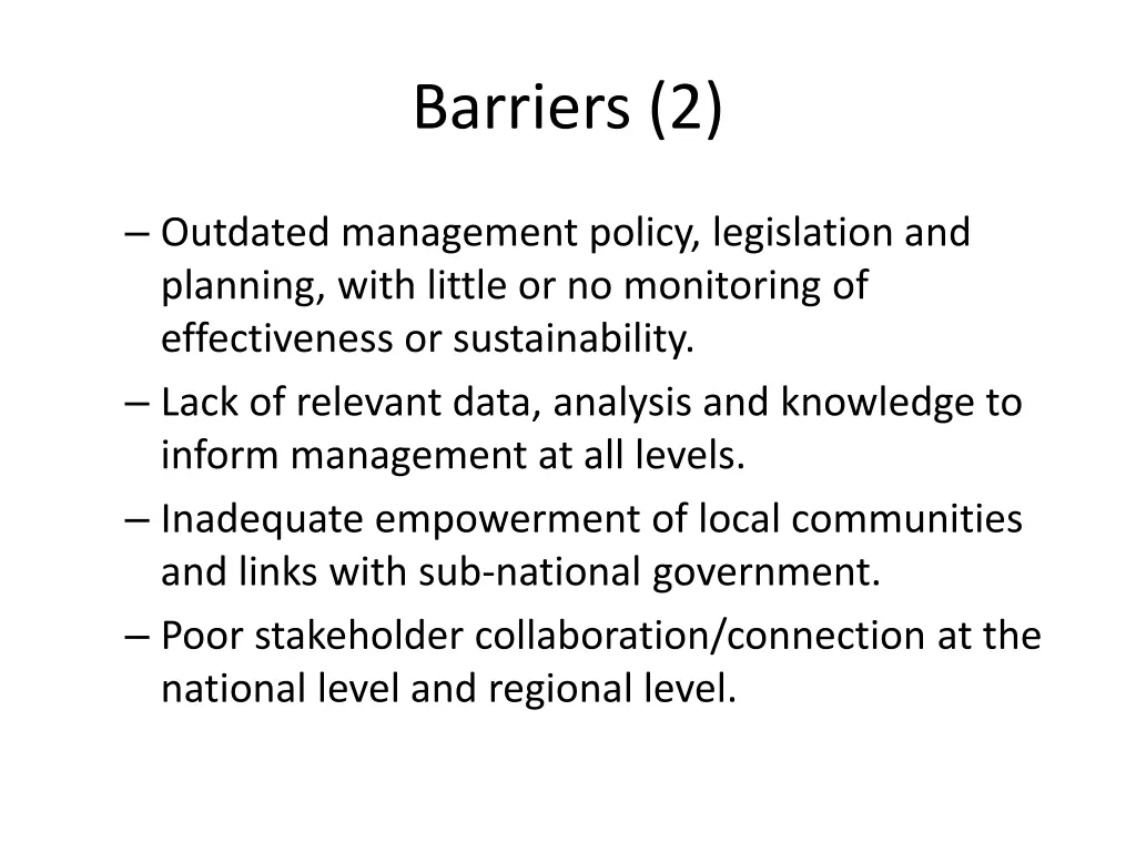 barriers 2