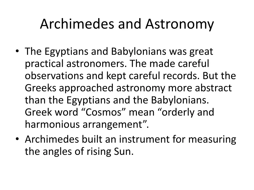 archimedes and astronomy