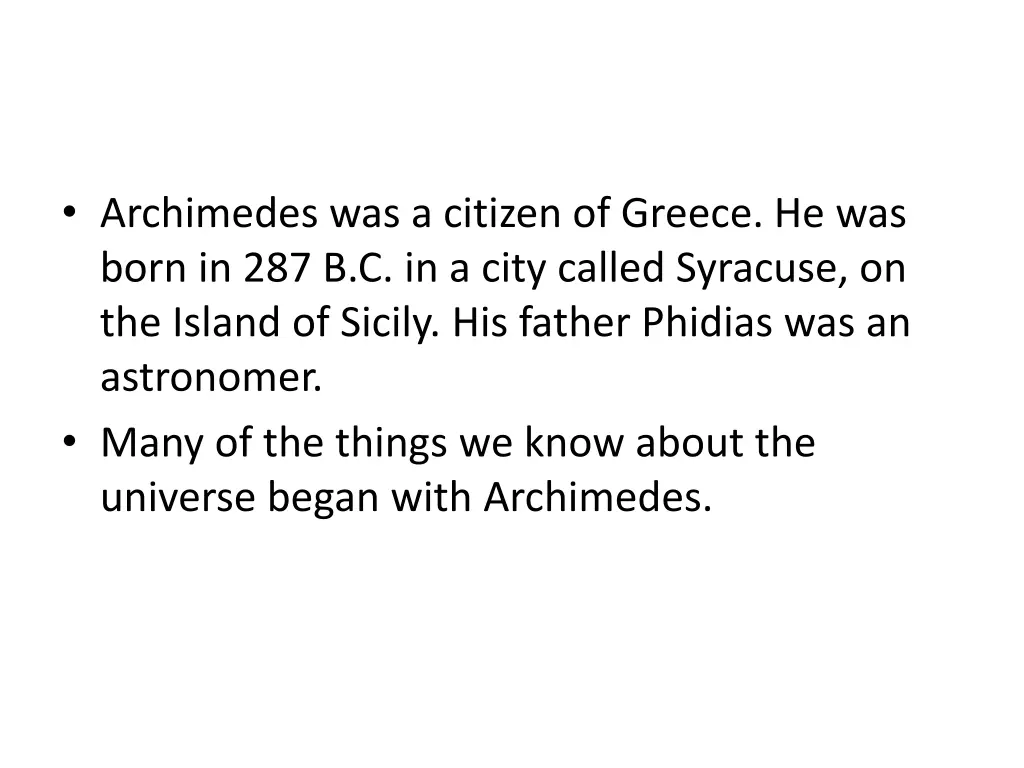 archimedes was a citizen of greece he was born