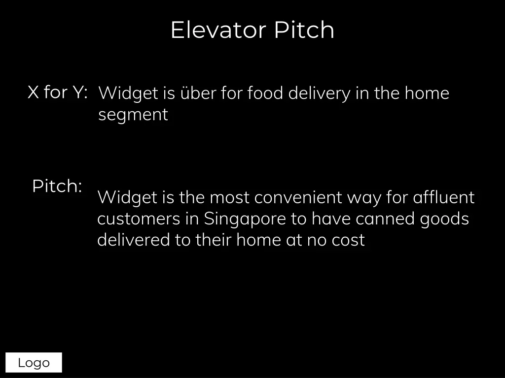 elevator pitch