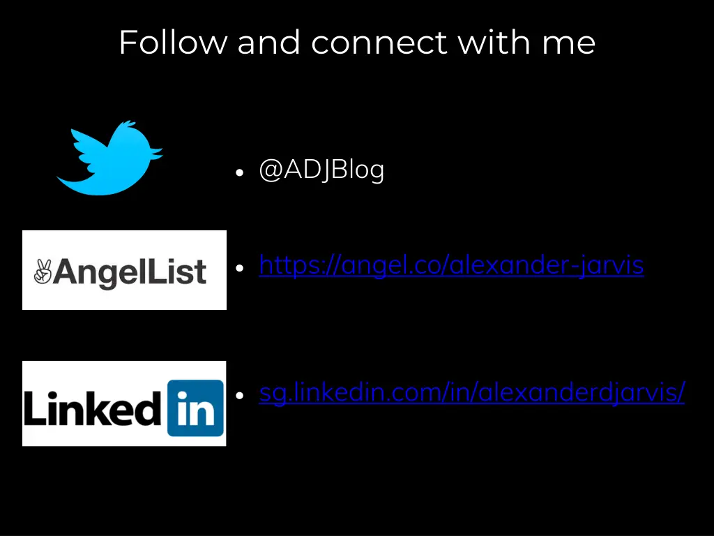 follow and connect with me