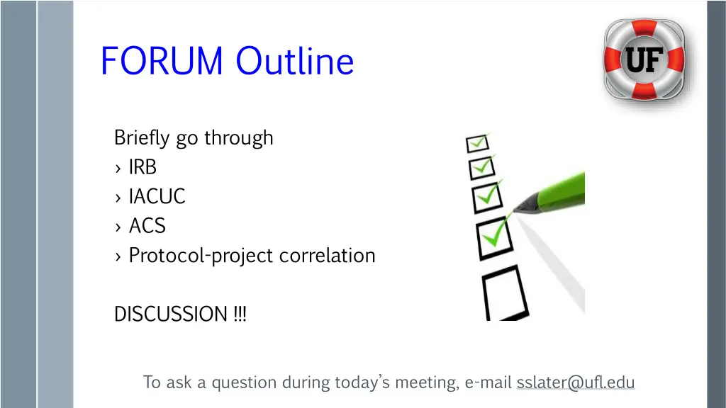 forum outline