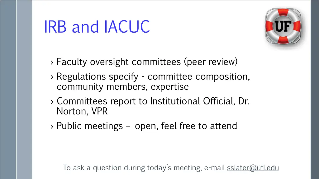 irb and iacuc