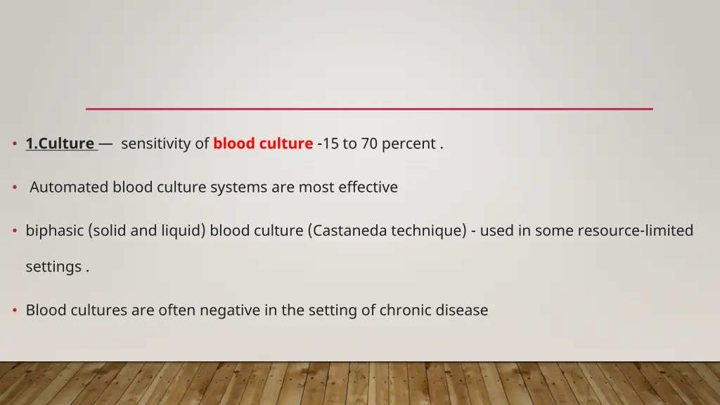 1 culture sensitivity of blood culture