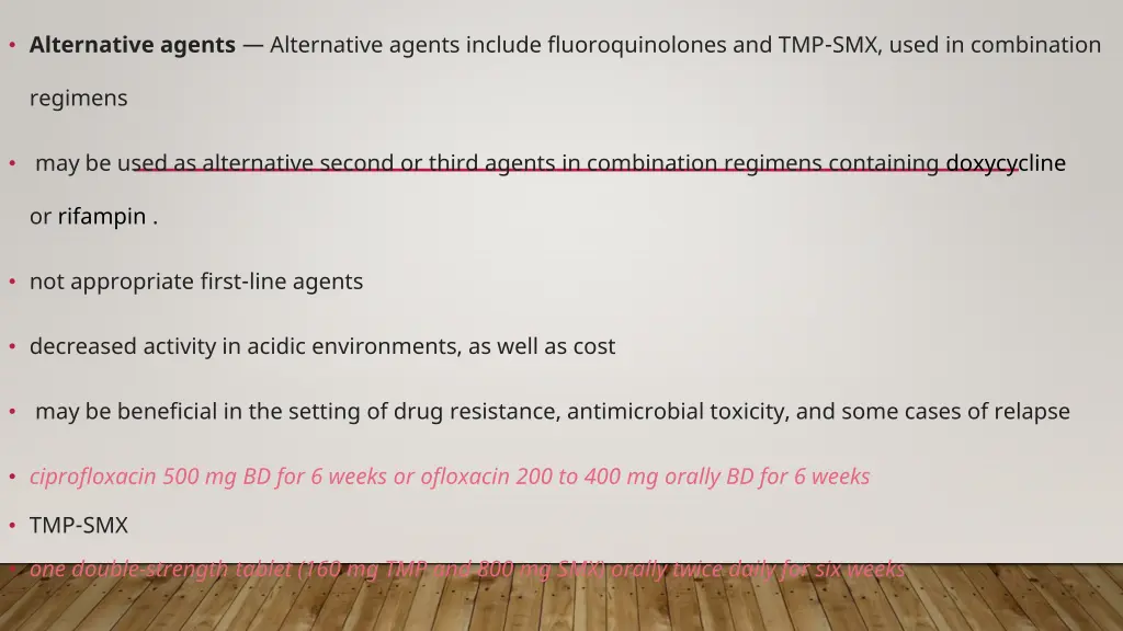 alternative agents alternative agents include