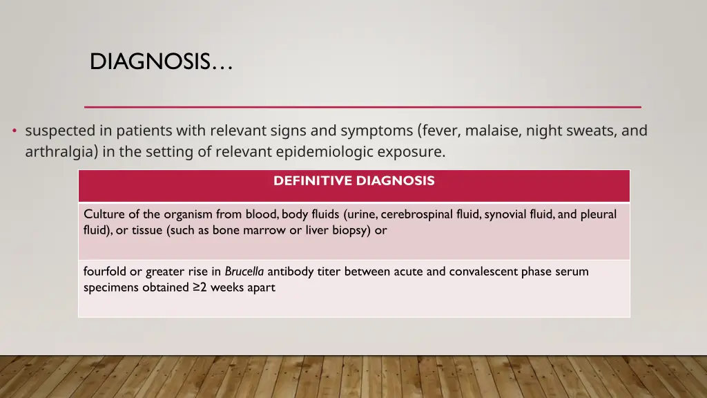 diagnosis