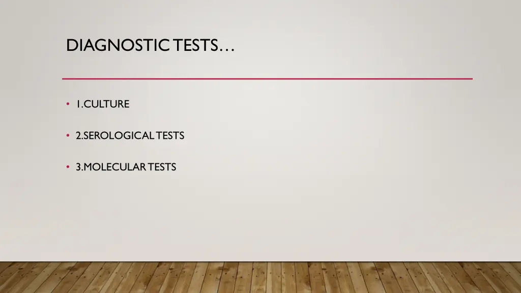 diagnostic tests