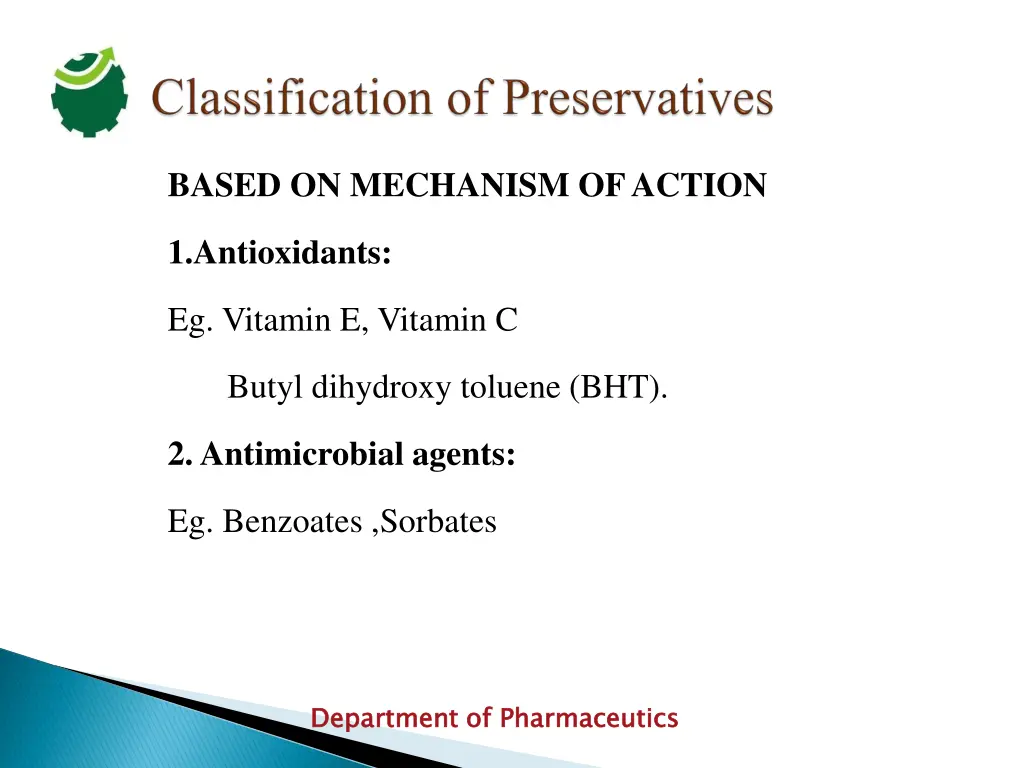 based on mechanism of action