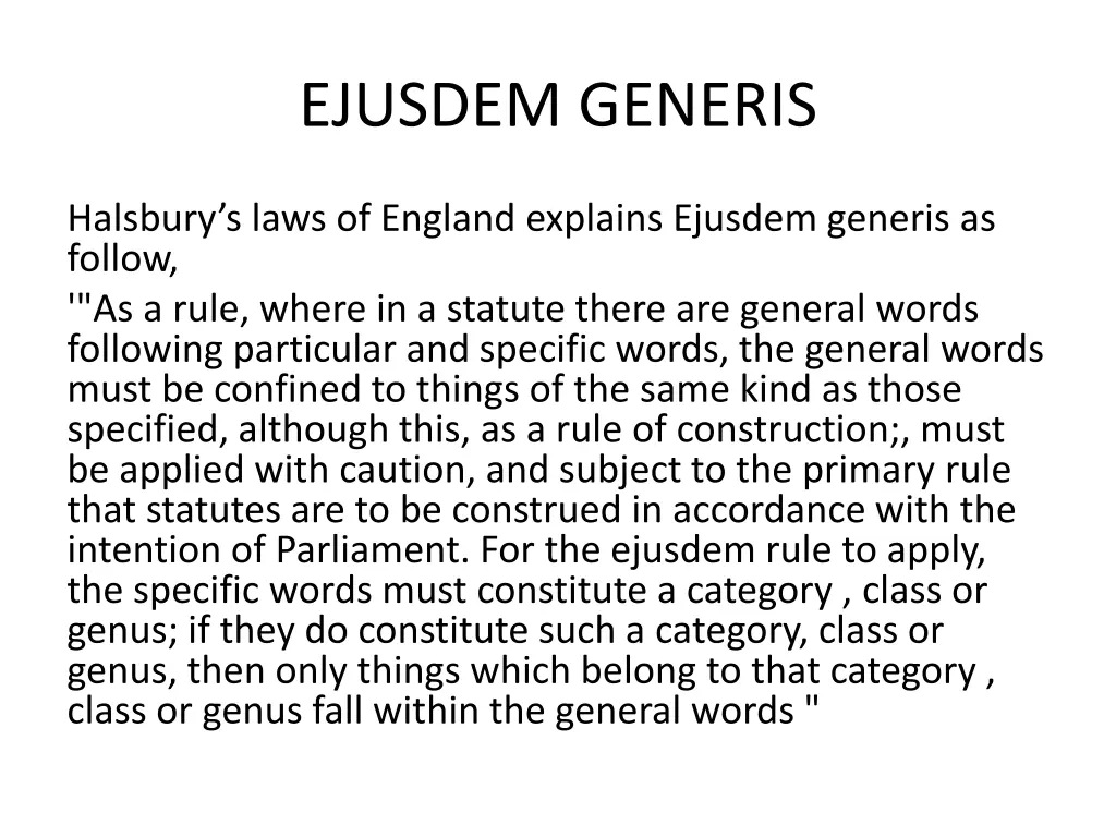 ejusdem generis