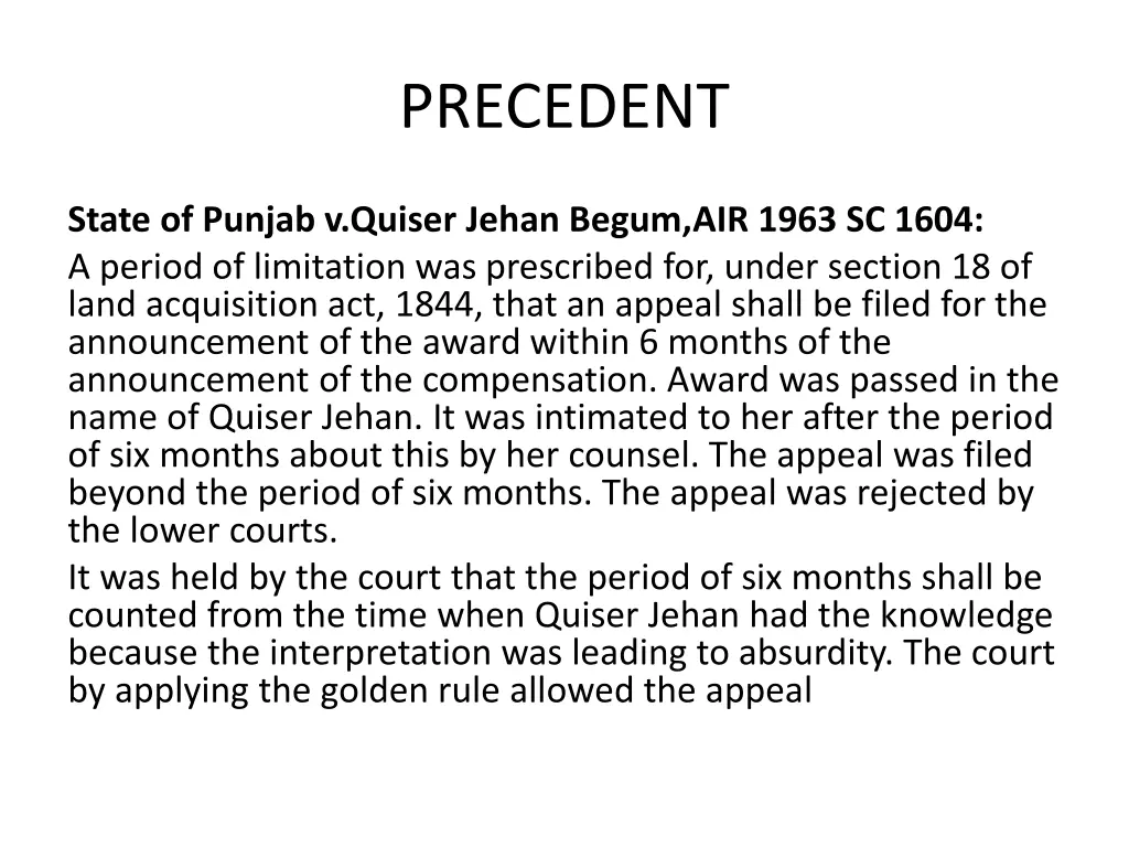 precedent 2