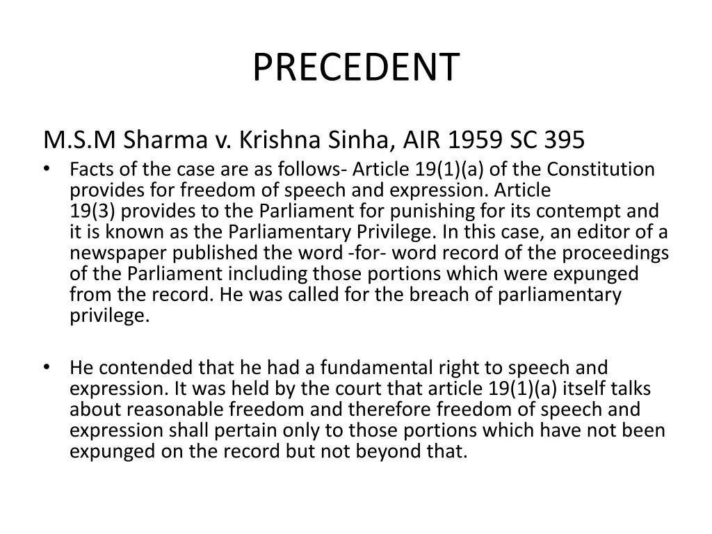 precedent 3