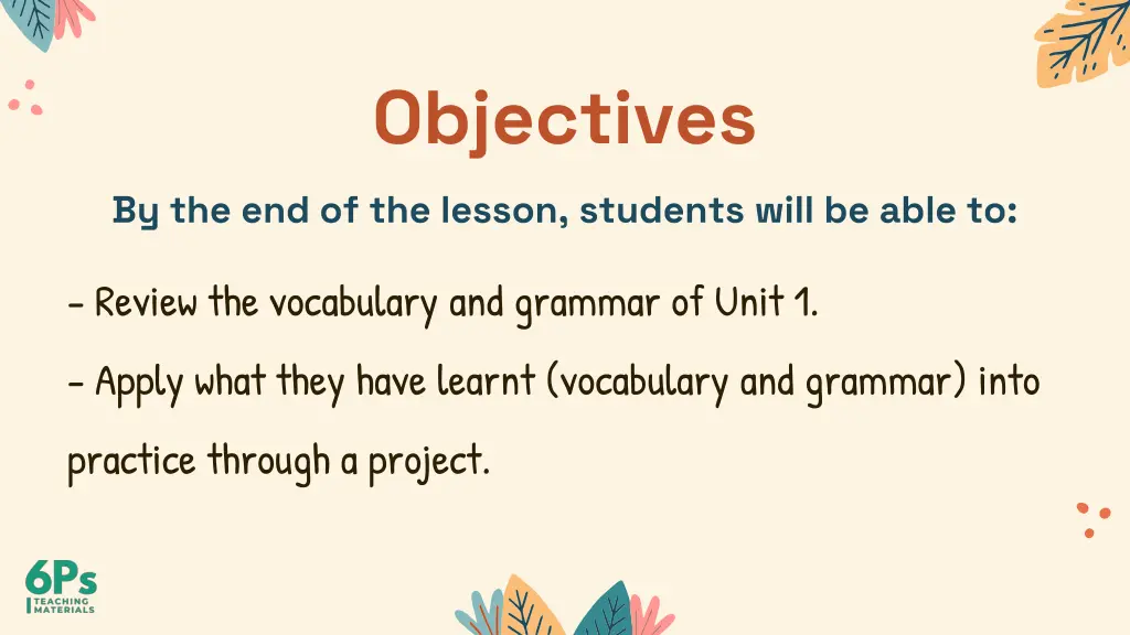 objectives