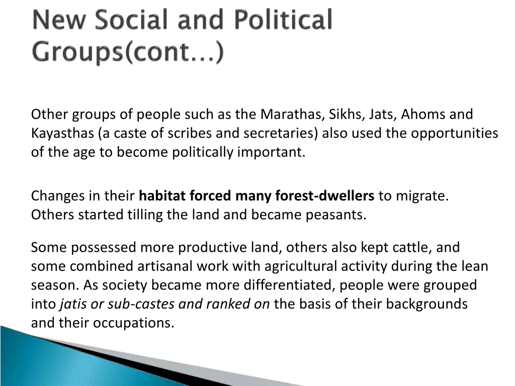 other groups of people such as the marathas sikhs