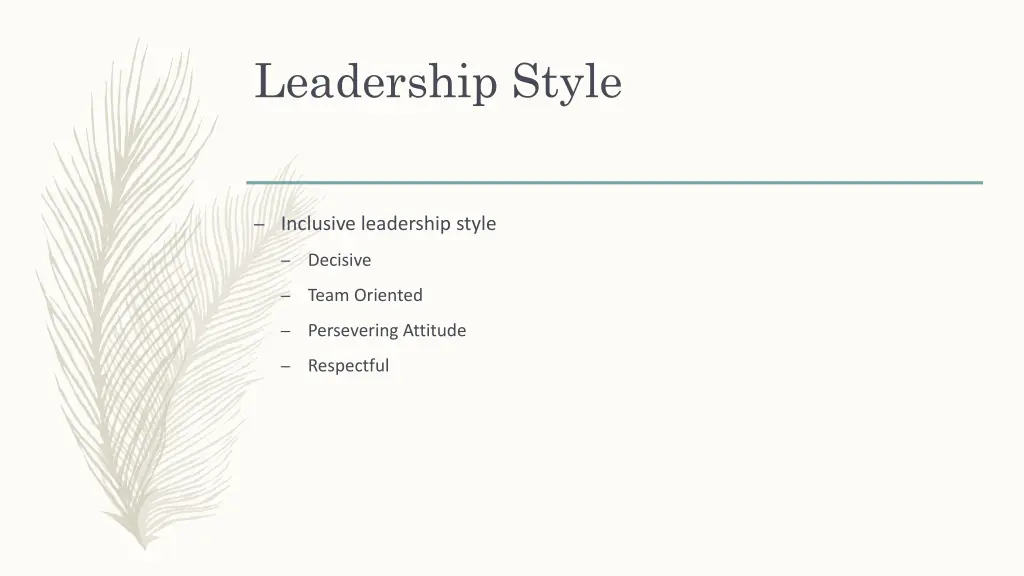 leadership style