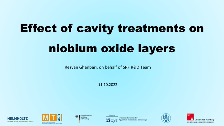 effect of cavity treatments on niobium oxide