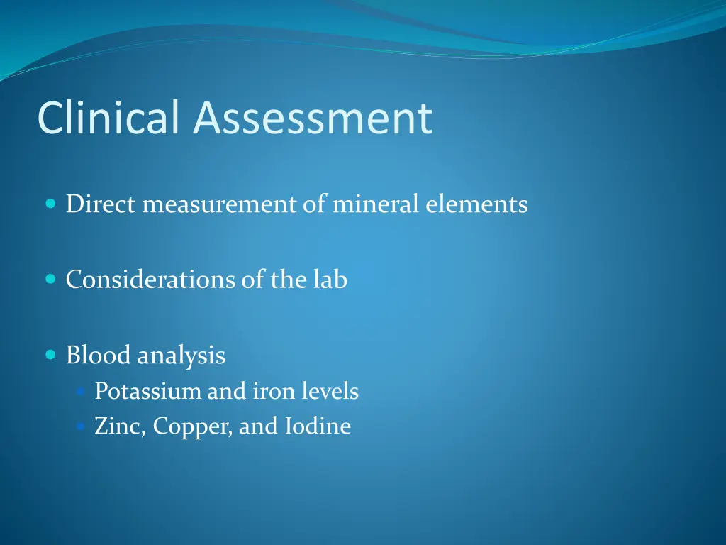 clinical assessment